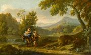 Peter van Bloemen The Rest on the Flight to Egypt oil on canvas